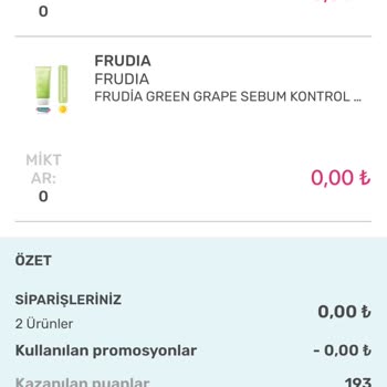Watsons Siparişim İptal Edildi