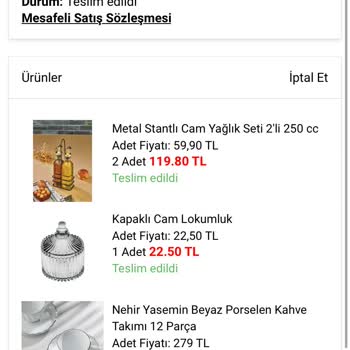 A101 İnternet Alışverişi Eksik Ürünler