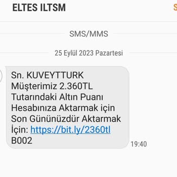 E-ticaret Marka Taklidiyle Dolandırıcılık SMS Gelmesi