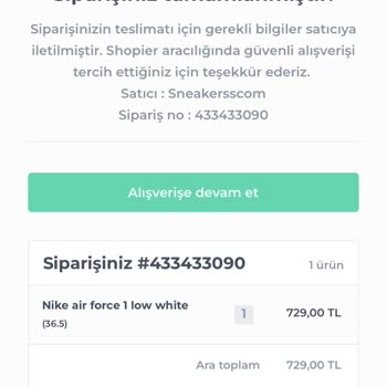 Shopier Verdiğim Siparişin İadesini İstiyorum