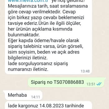 Mevra Yapılamayan Ücret İadesi