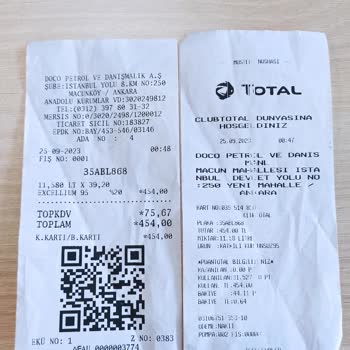 Total Energies Yanlış Yakıt Dolumu