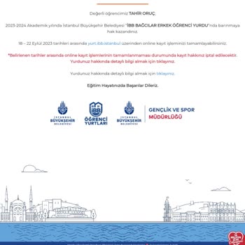 İBB Yurduna Kayıt Olduktan Sonra Çıkmam İsteniyor.