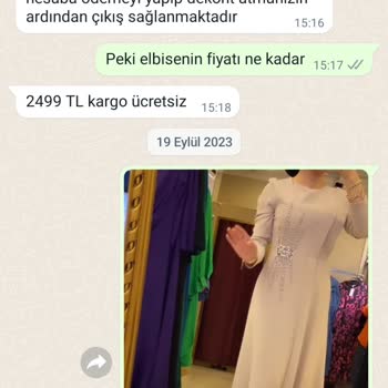 Dakik Butik (Instagram: dakikbutik) 2500 TL'lik Abiye İçin Ödeme Yapıldı Ancak Ürün Gelmedi