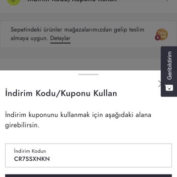 Boyner Çevir Kazan Kodunu Kullandırtmıyor.