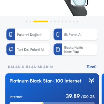 Turkcell İnternet Paketim 12 Saatte 60gb