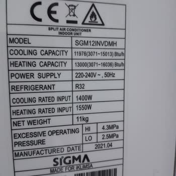 Sigma Klima Klimam Bozuk Ve Servis Gelip Gereğini Yapmıyor