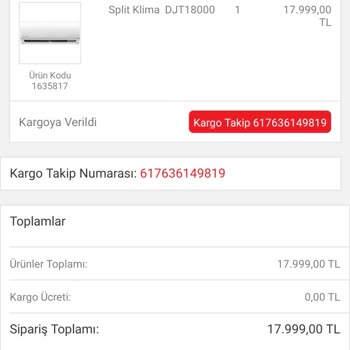 BİM Klima İade Ve Paramı İade Etmiyorlar