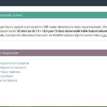 Komek Kurs Kayıt