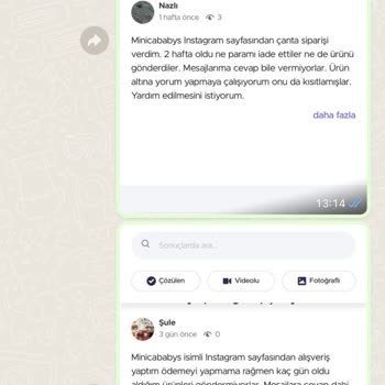 Minicababys (Instagram) Ürün Siparişi Verdim, Ama Hiçbir Cevap Alamıyorum