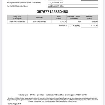 BTK (Bilgi Teknolojileri ve İletişim Kurumu) Yurt Dışından Getirilen Mobil Telefon