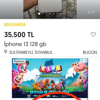 Letgo Ürünleri Favoriye Ekleyememe