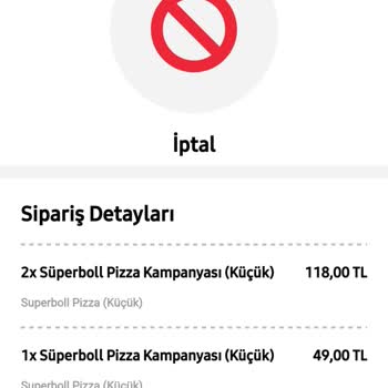 Pizza Hut Ücret İadesi Yapılmıyor