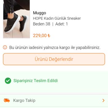 FLO Ayakkabı Ürün Değişimi Yapmak İstiyorum