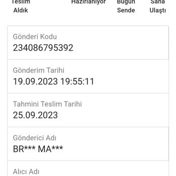 Sendeo Teslim Edilmeyen Kargo