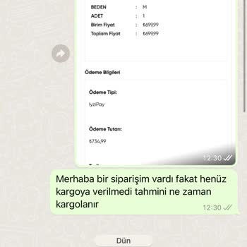 Oyku Wear Ödemesini Yaptığım Ürünü Vermiyorlar Paramı İade Etmiyorlar