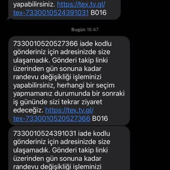 Trendyol Express Evdeyken Değilsiniz Diye Mesaj Atıyor