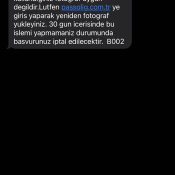 Passolig Fotoğraf Kabul Problemi