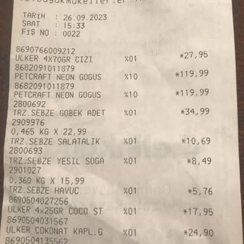 Çetinkaya Kasada Fazla Ürün Geçildi