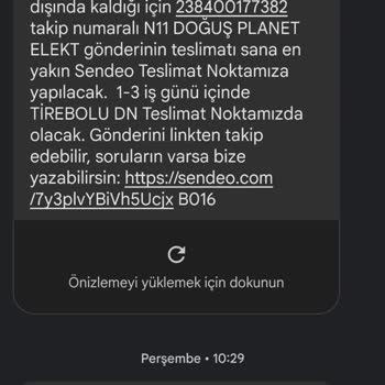 Sendeo Kargo Ürün Ortada Yok