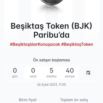 Paribu BJK Kilitsiz Token Saatini 5 Dakika Uzattılar. Ulaşılamayan Müşteri Hi