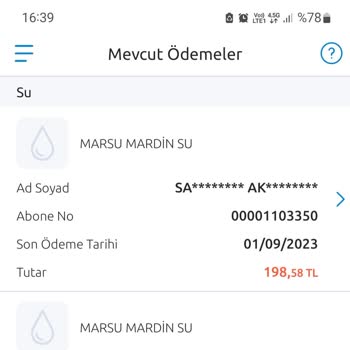 Mardin Büyükşehir Belediyesi Marsu Çift Fatura!