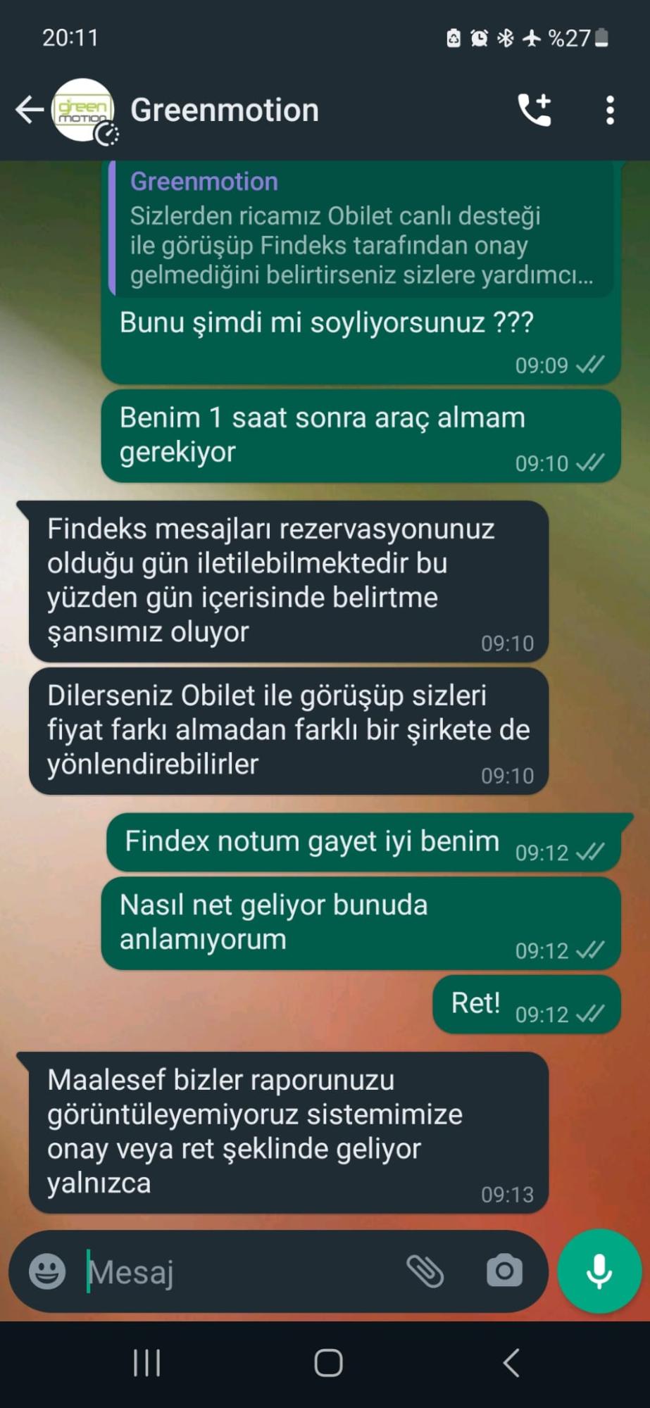 Greenmotion Car Rental Greenmotion Bana Bilerek Araç Vermedi. Şikayetvar