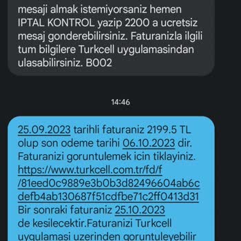Turkcell Bir Ayda İki Ayrı Fatura Kesti!