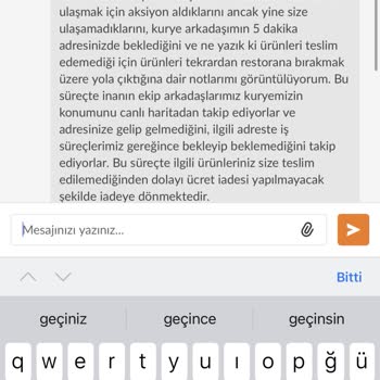 Yalan Teslimat Trendyol Kurye