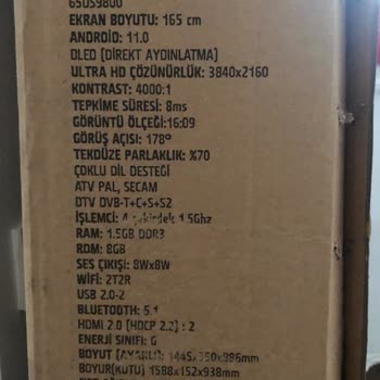 Dijitsu 65 Ekran TV'de Sorun!