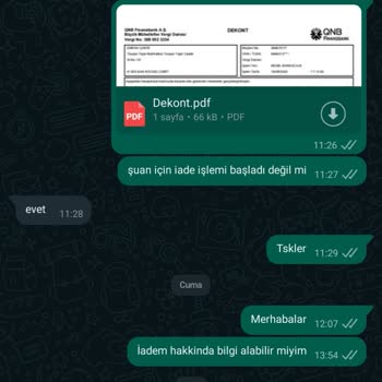 Arya Gross İade Ücreti Ödenmemesi