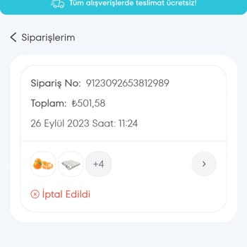A101 Sebepsiz İptal Edilmesi Siparişin