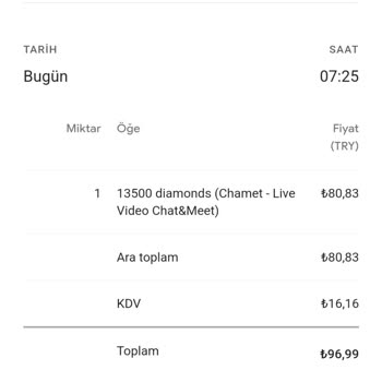 Chamet Uygulaması Parayı Aldı