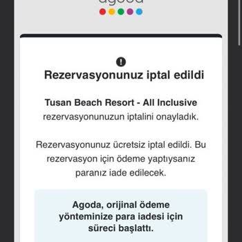 Agoda.com Para İadesi Ve Net Bilgi Vermemesi