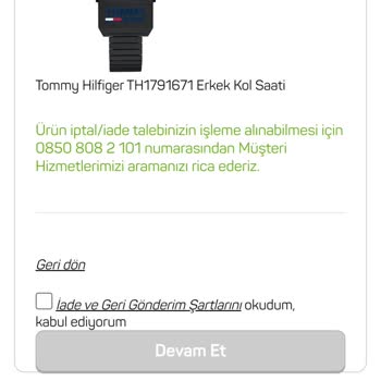 A101 Online Alışveriş Sitesi İade Kargo Kodu Vermiyor.