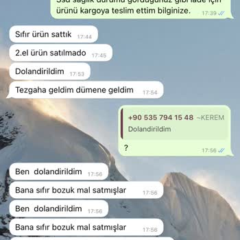 Sahibinden Üzerinden Alışveriş Sonrası Patrona Ulaşması