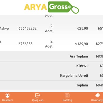 Arya Gross Para İadesi Yapılmadı