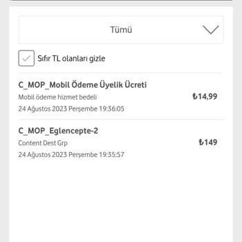 Eğlen Cepte Paketi Almadım Fakat Ücret Ödüyorum