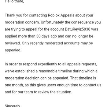 ROBLOX Hesabım Moderatör Tarafından Banlandı