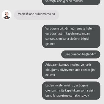 Vodafone Haksız Bir Şekilde Yurt Dışı Kullanım Ücreti Dayatıyor!