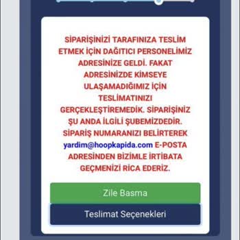 Hoopkapıda Aynı Gün Teslimat Diyorlar 3 Gündür Teslim Etmediler