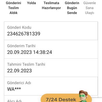 Sendeo Kargo Firması Gecikmesi Watsons
