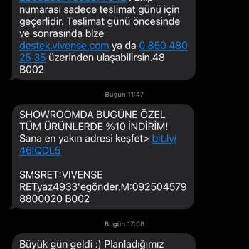 Vivense Teslimat Süresinin Aşılması