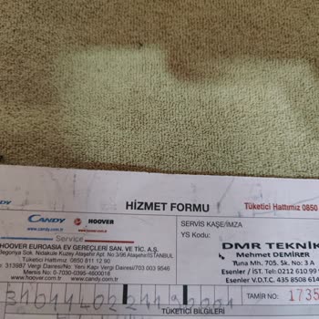 Hoover Çamaşır Makinesi Teknik Servisi Akşam 8 De Kurulum Yaptı