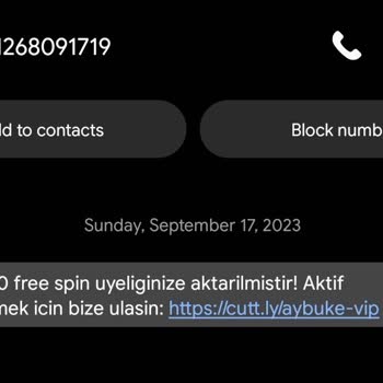 Vodafone Durmadan Gelen Bahis Mesajları