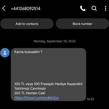 Vodafone Durmadan Gelen Bahis Mesajları