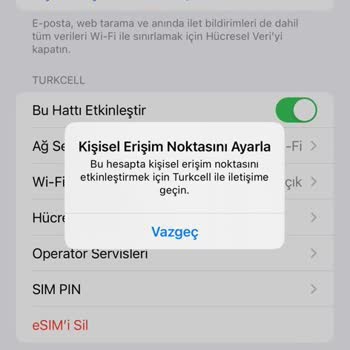 Turkcell E Sim Çalışmıyor