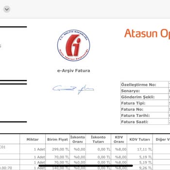 Atasun Optik Gözlük Garanti Belgesi Süresi