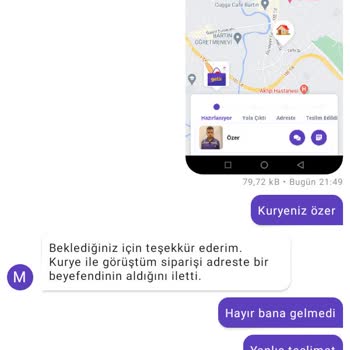 Getir Siparişimi Yanlış Teslim Ettiler