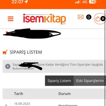 İsem Yayıncılık Siparişimin Kargoya Teslimini Geciktiriyor.